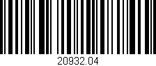 Código de barras (EAN, GTIN, SKU, ISBN): '20932.04'