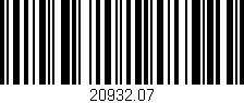 Código de barras (EAN, GTIN, SKU, ISBN): '20932.07'