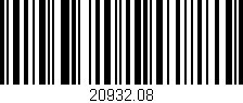 Código de barras (EAN, GTIN, SKU, ISBN): '20932.08'