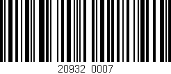 Código de barras (EAN, GTIN, SKU, ISBN): '20932/0007'