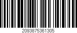 Código de barras (EAN, GTIN, SKU, ISBN): '2093875361305'
