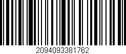 Código de barras (EAN, GTIN, SKU, ISBN): '2094093381762'
