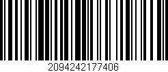 Código de barras (EAN, GTIN, SKU, ISBN): '2094242177406'