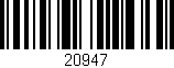 Código de barras (EAN, GTIN, SKU, ISBN): '20947'