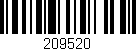 Código de barras (EAN, GTIN, SKU, ISBN): '209520'