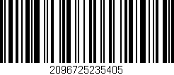 Código de barras (EAN, GTIN, SKU, ISBN): '2096725235405'