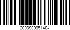 Código de barras (EAN, GTIN, SKU, ISBN): '2096909951404'