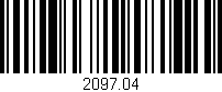 Código de barras (EAN, GTIN, SKU, ISBN): '2097.04'