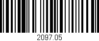 Código de barras (EAN, GTIN, SKU, ISBN): '2097.05'
