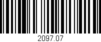 Código de barras (EAN, GTIN, SKU, ISBN): '2097.07'