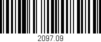 Código de barras (EAN, GTIN, SKU, ISBN): '2097.09'