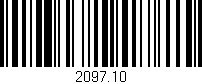 Código de barras (EAN, GTIN, SKU, ISBN): '2097.10'