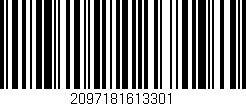 Código de barras (EAN, GTIN, SKU, ISBN): '2097181613301'