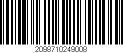 Código de barras (EAN, GTIN, SKU, ISBN): '2098710249008'
