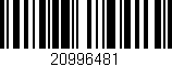 Código de barras (EAN, GTIN, SKU, ISBN): '20996481'