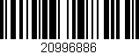 Código de barras (EAN, GTIN, SKU, ISBN): '20996886'