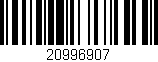 Código de barras (EAN, GTIN, SKU, ISBN): '20996907'