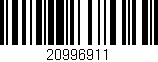 Código de barras (EAN, GTIN, SKU, ISBN): '20996911'