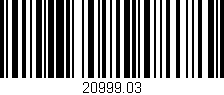 Código de barras (EAN, GTIN, SKU, ISBN): '20999.03'