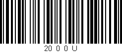 Código de barras (EAN, GTIN, SKU, ISBN): '20_0_0_U'