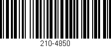 Código de barras (EAN, GTIN, SKU, ISBN): '210-4850'