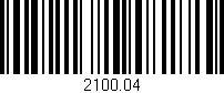 Código de barras (EAN, GTIN, SKU, ISBN): '2100.04'