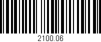 Código de barras (EAN, GTIN, SKU, ISBN): '2100.06'