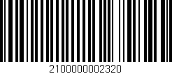 Código de barras (EAN, GTIN, SKU, ISBN): '2100000002320'