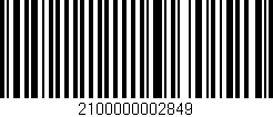 Código de barras (EAN, GTIN, SKU, ISBN): '2100000002849'