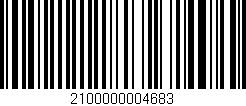Código de barras (EAN, GTIN, SKU, ISBN): '2100000004683'
