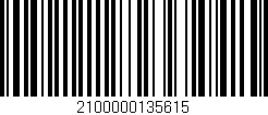 Código de barras (EAN, GTIN, SKU, ISBN): '2100000135615'