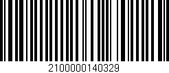 Código de barras (EAN, GTIN, SKU, ISBN): '2100000140329'