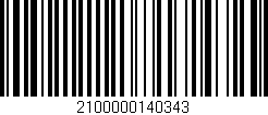 Código de barras (EAN, GTIN, SKU, ISBN): '2100000140343'