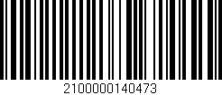 Código de barras (EAN, GTIN, SKU, ISBN): '2100000140473'