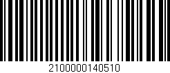 Código de barras (EAN, GTIN, SKU, ISBN): '2100000140510'