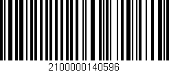 Código de barras (EAN, GTIN, SKU, ISBN): '2100000140596'