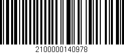Código de barras (EAN, GTIN, SKU, ISBN): '2100000140978'