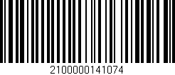 Código de barras (EAN, GTIN, SKU, ISBN): '2100000141074'