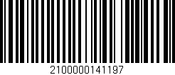 Código de barras (EAN, GTIN, SKU, ISBN): '2100000141197'