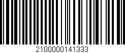 Código de barras (EAN, GTIN, SKU, ISBN): '2100000141333'