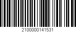 Código de barras (EAN, GTIN, SKU, ISBN): '2100000141531'