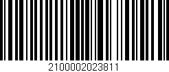 Código de barras (EAN, GTIN, SKU, ISBN): '2100002023811'