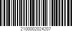 Código de barras (EAN, GTIN, SKU, ISBN): '2100002024207'