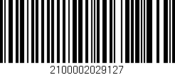Código de barras (EAN, GTIN, SKU, ISBN): '2100002029127'