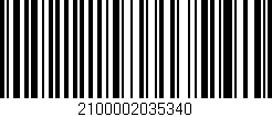 Código de barras (EAN, GTIN, SKU, ISBN): '2100002035340'