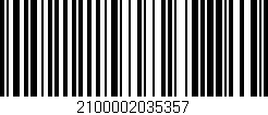 Código de barras (EAN, GTIN, SKU, ISBN): '2100002035357'
