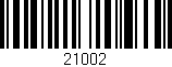 Código de barras (EAN, GTIN, SKU, ISBN): '21002'