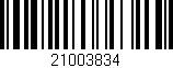 Código de barras (EAN, GTIN, SKU, ISBN): '21003834'