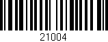 Código de barras (EAN, GTIN, SKU, ISBN): '21004'