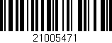 Código de barras (EAN, GTIN, SKU, ISBN): '21005471'
